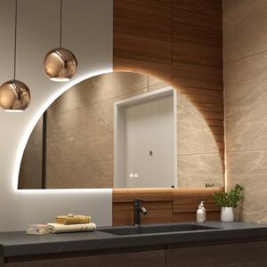 Erga Kori, félkör alakú LED tükör 70x140cm, 2875 lm, 3 világos szín, ERG-V01-KORI-7014-CL