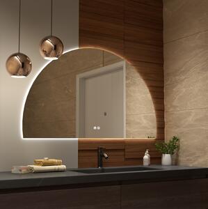 Erga Kori, félkör alakú LED tükör 70x120cm, 2760 lm, 3 világos szín, ERG-V01-KORI-7012-CL