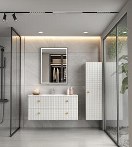 Erga Samira, LED tükör 60x80cm fekete keretben, 2185 lm, 3 fényszín, első/hátsó világítás, ERG-V01-SAMIRA-6080-BK