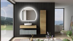 Erga Paloma, LED tükör 100x80cm, 2415 lm, 3 fényszín, ERG-V01-PALOMA-1080-CL