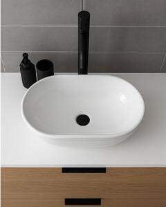 Erga Della, pultra szerelhető mosdó 475x340x140 mm, fényes fehér, ERG-V03-DELLA48-WH