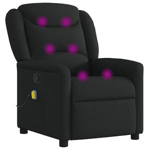 VidaXL fekete szövet dönthető masszázsfotel