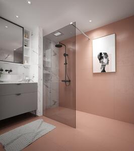 Erga Paris, Beépíthető zuhanykabin 60x200 cm, 8 mm-es szürke üveg, matt fehér profil, ERG-V02-PARIS-060x200-GR-WH