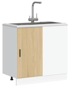 VidaXL mosogató alapszekrény sonoma tölgy műszaki fa