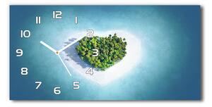 Üvegóra vízszintesen Szív alakú sziget