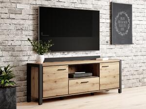 TV asztal/szekrény Armin Typ 41 (Taurus tölgy + Matt fekete). 1044567