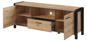 TV asztal/szekrény Armin Typ 41 (Taurus tölgy + Matt fekete). 1044567
