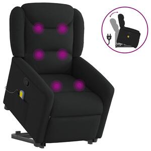 VidaXL fekete szövet dönthető masszázs- és állófotel