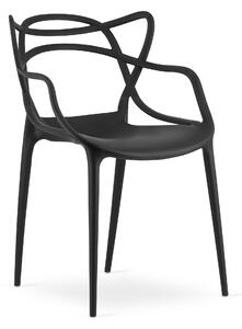 KATO Fekete műanyag szék