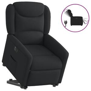 VidaXL elektromos felállást segítő fekete szövet dönthető fotel