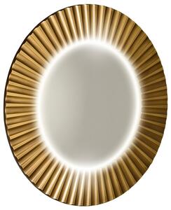 Sapho Sapho, PRIDE STRIP kerek tükör LED világítással a keretben, átmérő 90cm, bronz, PD954