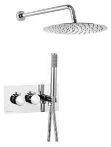 Sapho Sapho, RHAPSODY falsík alatti zuhanyszett termosztátos keverőcsappal, 2/3 kimenettel, króm, 5508-02