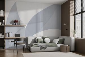 Fotótapéta Fehér és szürke fal geometrikus formákkal, Modern fotótapéta, Népszerű fotótapéta, w08711 - Tapeko.hu