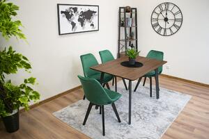 Barna étkezőasztal kőris színű asztalappal ESTE 120x80