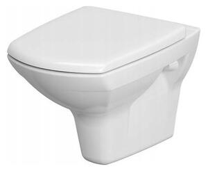 Cersanit Carina Clean On, függő wc csésze + antibakteriális wc ülőke hőre keményedő anyagból, készlet 548, fehér, K701-033