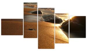 Kép - homokos, tengerpart (150x85cm)
