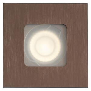 6 darabos modern süllyesztett spotlámpa szett sötét bronz négyzet alakú IP44 - Qure
