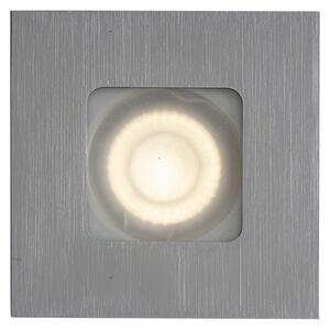 6 darabos modern, szögletes, gunmetal színű, süllyesztett spotlámpa szett IP44 - Qure