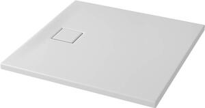 Cersanit Tako Slim, négyzet alakú zuhanytálca 90x90x4 cm + fehér szifon, fehér, S932-158