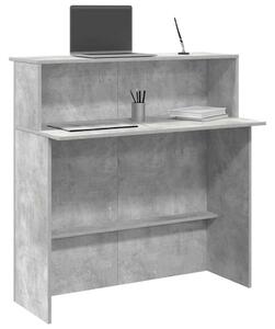 VidaXL recepciós pult betonszürke 100x50x103,5 cm szerelt fa