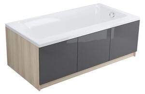 Cersanit Smart, akril kád bal 170x80cm + lábak, fehér, S301-117