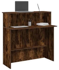 VidaXL recepciós pult füstös tölgy 100x50x103,5 cm szerelt fa