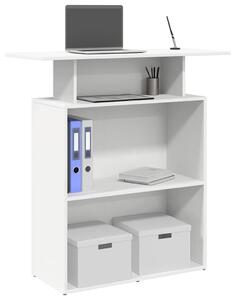 VidaXL recepciós pult fehér 100x40x104 cm szerelt fa