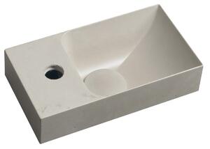 Sapho Sapho, PICCOLINO beton mosogató 30,8x17cm, balos csaptelep, homok, PK30014