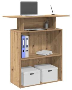 VidaXL recepciós pult kézműves tölgy 100x40x104 cm szerelt fa