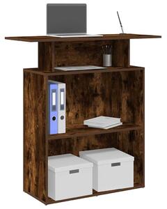 VidaXL recepciós pult füstös tölgy 100x40x104 cm szerelt fa