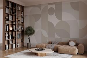 Fotótapéta Szürke és fehér geometriai minta, Designer fali fotótapéta, Népszerű fotótapéta, w03058 - Tapeko.hu