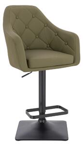 HR831KW Khaki Műbőr Premium Soft szék fekete lábbal