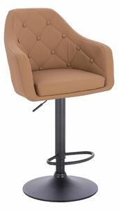 HR831W Karamell Műbőr Premium Soft szék fekete lábbal