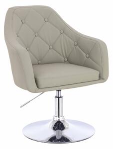 HR831N Len Szín Műbőr Premium Soft szék Krómozott lábbal