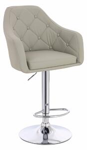 HR831W Len Szín Műbőr Premium Soft szék Krómozott lábbal