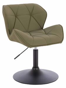 HR111N Khaki Műbőr Premium Soft szék fekete lábbal