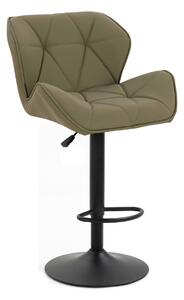 HR111W Khaki Műbőr Premium Soft szék fekete lábbal