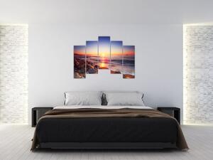 Modern kép - naplemente a tenger felett (125x90cm)