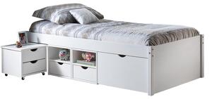 Multifunkcionális ágy TILL 90x200 fehér lakk