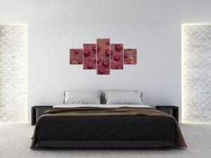 Festészet - szívek (125x70cm)