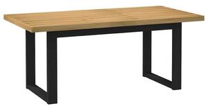 VidaXL Étkezőasztal NOAIN U-alakú lábak 180x90x75 cm tömörfa fenyőfa