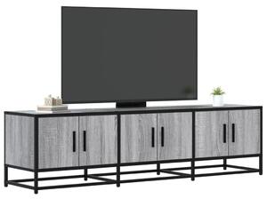 VidaXL szürke sonoma színű szerelt fa és fém TV-szekrény 150x35x41 cm