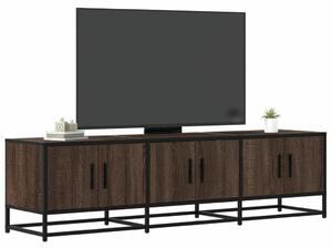 VidaXL barna tölgy színű szerelt fa és fém TV-szekrény 150x35x41 cm