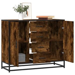 VidaXL sonoma tölgy színű szerelt fa tálalószekrény 92 x 35 x 76 cm