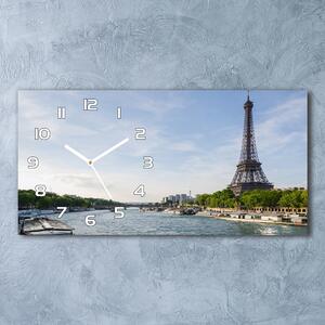 Négyszögletes üvegóra vízszintesen Párizsi eiffel-torony
