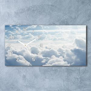 Négyszögletes üvegóra vízszintesen Felhők a levegőből