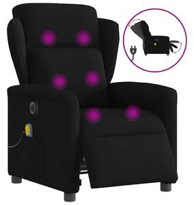 VidaXL fekete szövet elektromos dönthető masszázsfotel