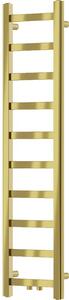 Mexen, fürdőszobai radiátor Mexen Bolt 1200 x 300 mm, 189 W, arany - W126-1200-300-00-50
