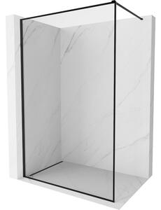 Mexen, Mexen Kioto-XF zuhanyfal kerettel 50 x 202 cm, 10 mm átlátszó, fekete - 800-050-104-70-00-X