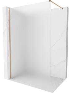 Mexen, Mexen Kioto-X zuhanyfal 50 x 200 cm, matt 10 mm, szálcsiszolt réz - 800-050-101-65-30-X